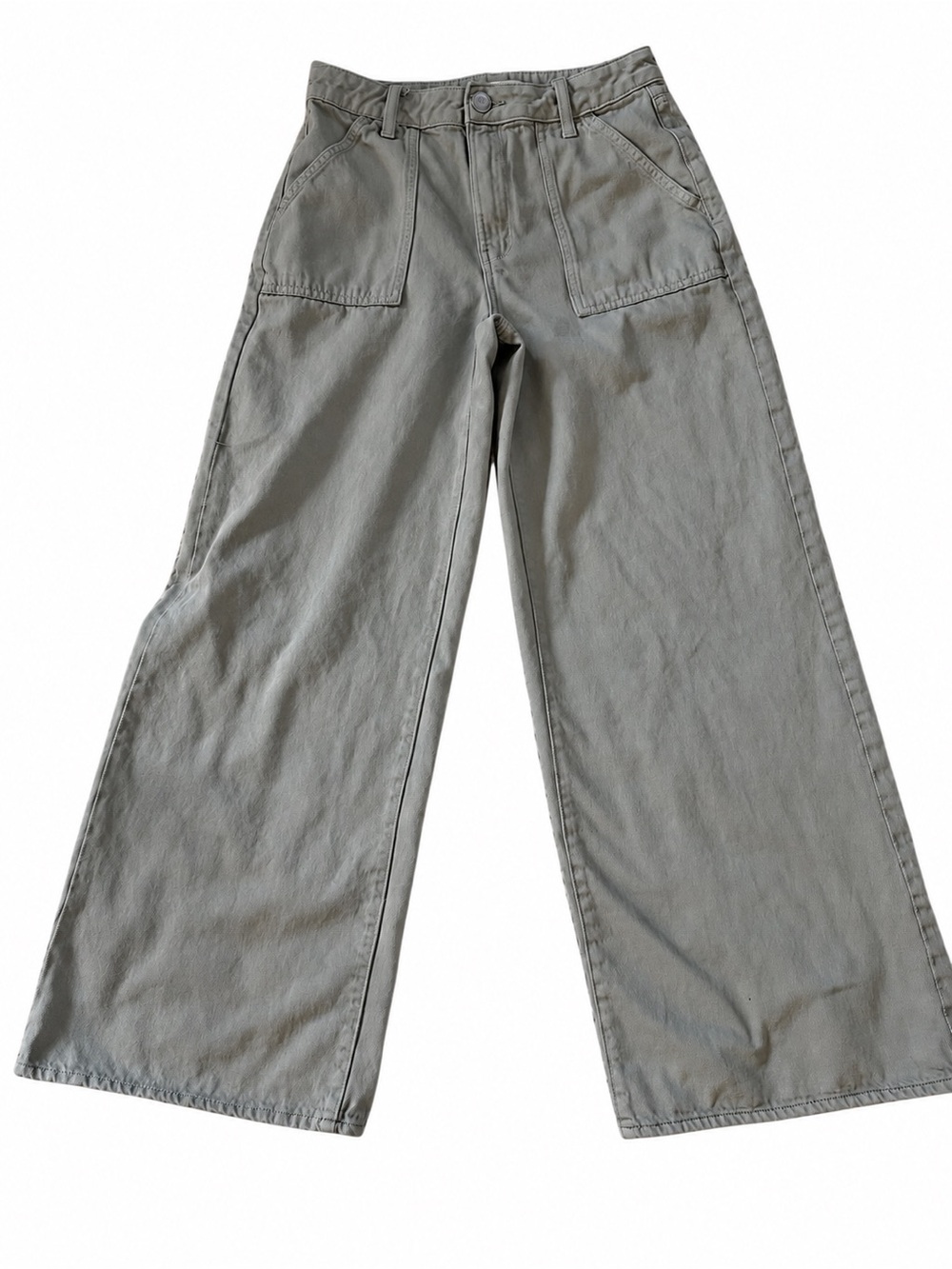 SO High Rise Wide Leg Utility Pants Sage Green 9/29W